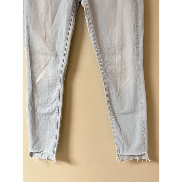 Ann Taylor Loft Womens Hi Rise Modern Skinny step Hem Jeans Light Wash Sz 27 - Picture 2 of 9